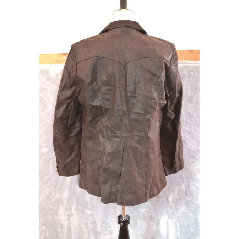 SCULLY‎ Chocalate Brown Western Leather Blazer Jacket Men's 44